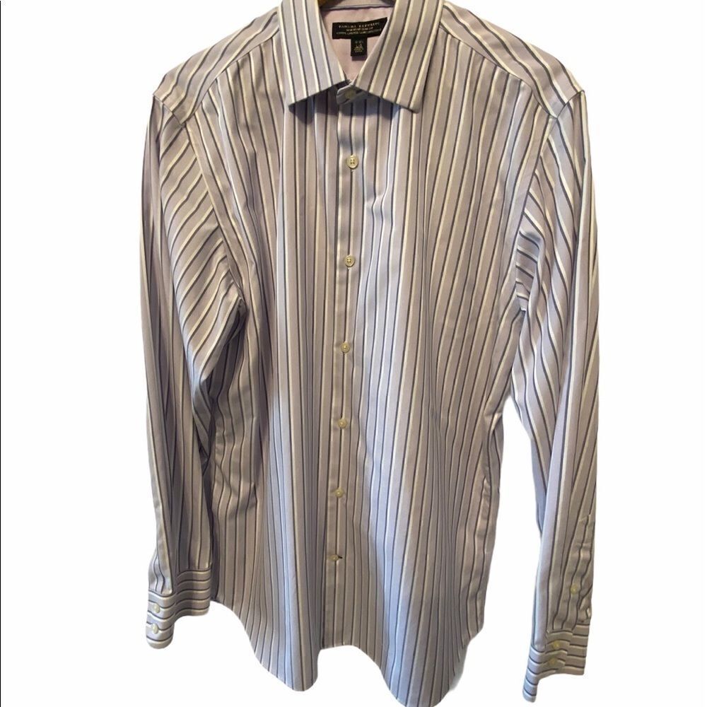 MENS BANANA REPUBLIC Non Iron Slim Fit Button Up L
